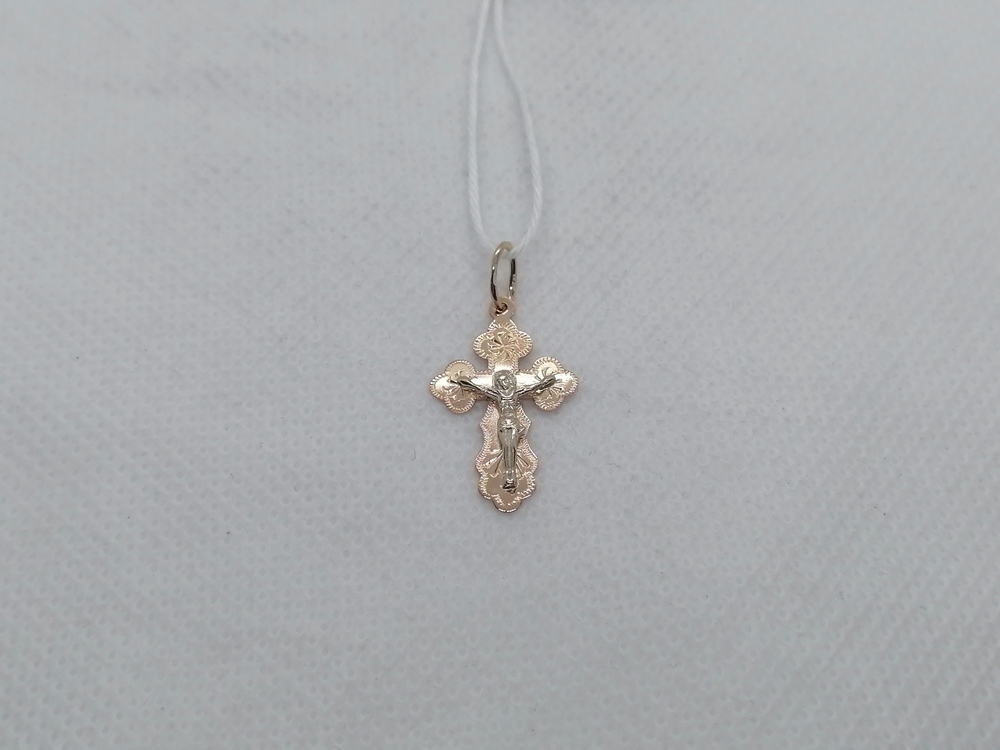 ПОДКБК585 ПОДВЕСКА КРЕСТ БЕЗ КАМНЯ (Au 585)