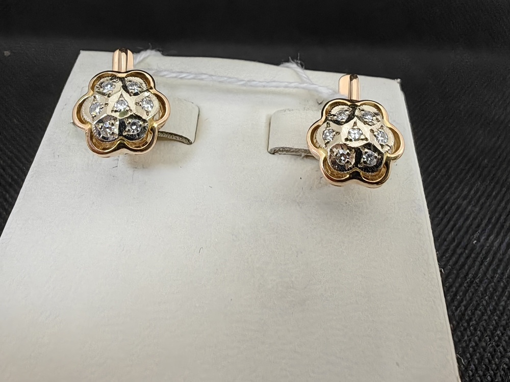 СЕРЬГИ БРИЛЛИАНТ (Au 585)