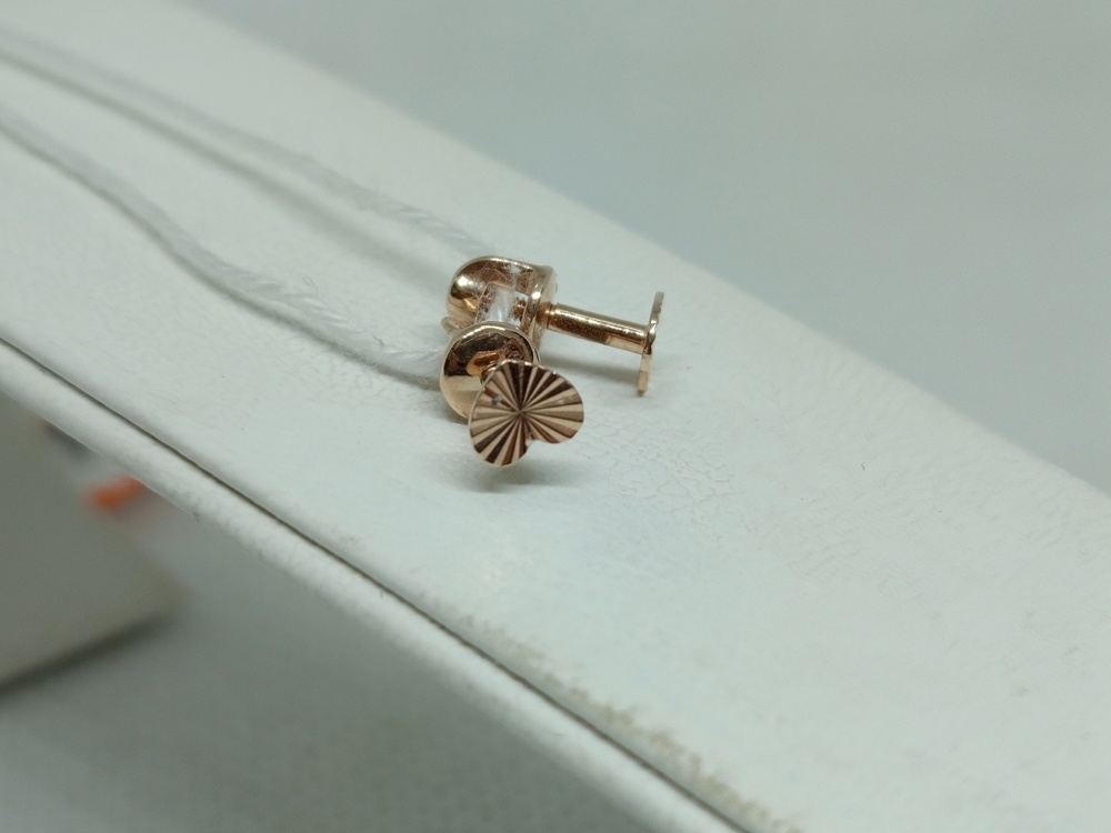 СПУС585 СЕРЬГИ ПУСЕТЫ (Au 585)