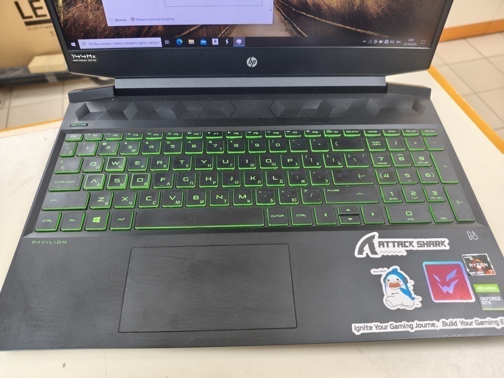 Ноутбук HP Pavilion Gaming Laptop; Ryzen 7 4800H, GeForce GTX 1660 Ti, 16 Гб, 512 GB, Нет