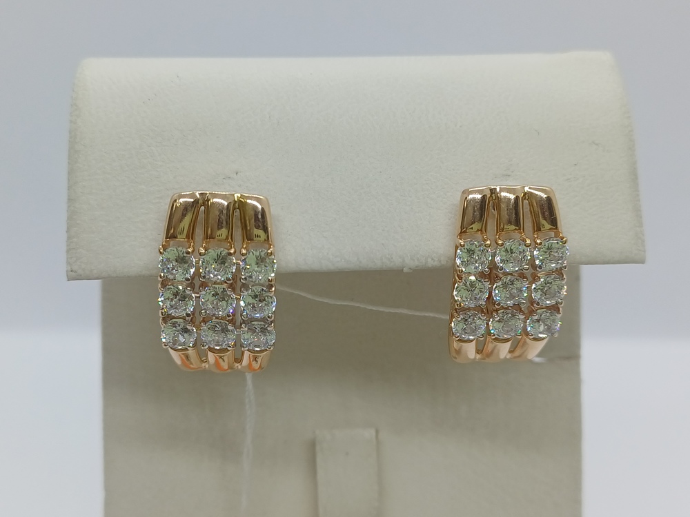 СЕРЬГИ С КАМНЯМИ (Au 585)