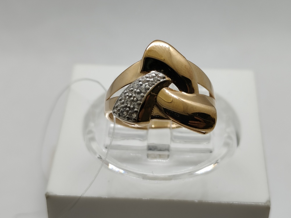 КОЛЬЦО С КАМНЯМИ (Au 585)