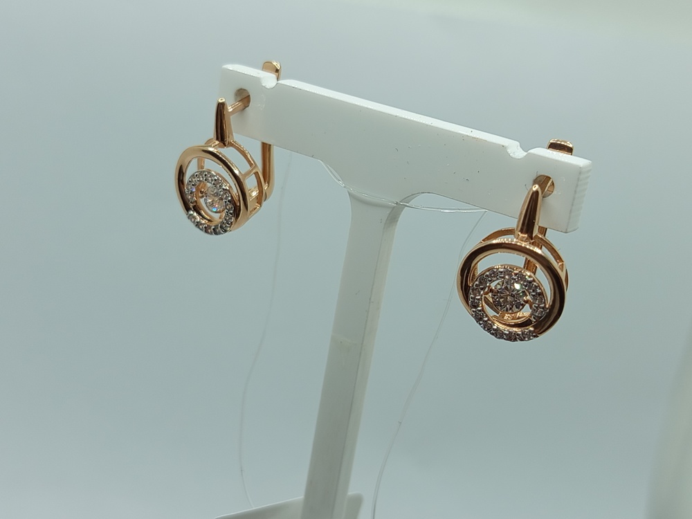 СЕРЬГИ С КАМНЯМИ (Au 585)