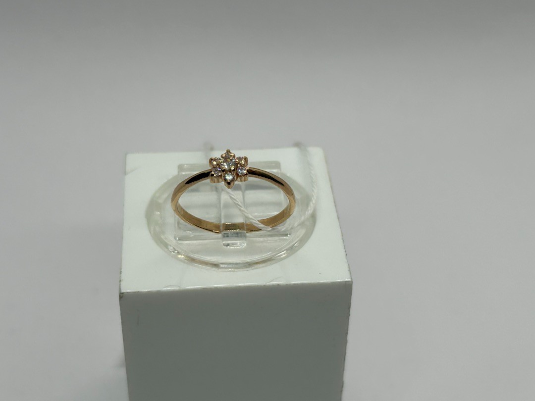 КОЛЬЦО С КАМНЯМИ (Au 585)