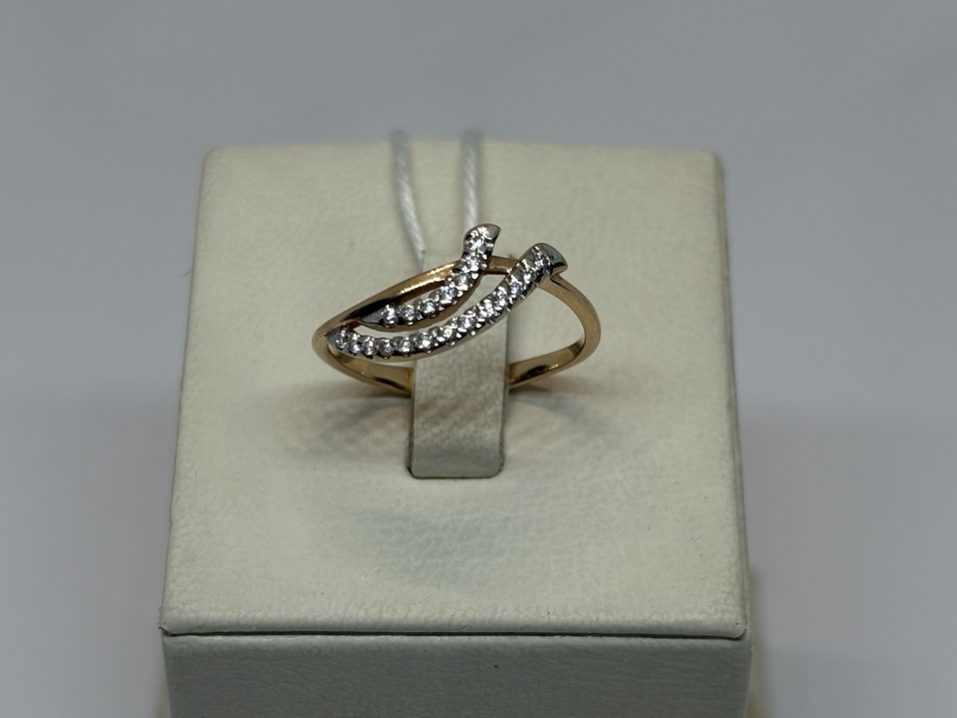 КОЛКМИ585 КОЛЬЦО С КАМНЯМИ (Au 585)