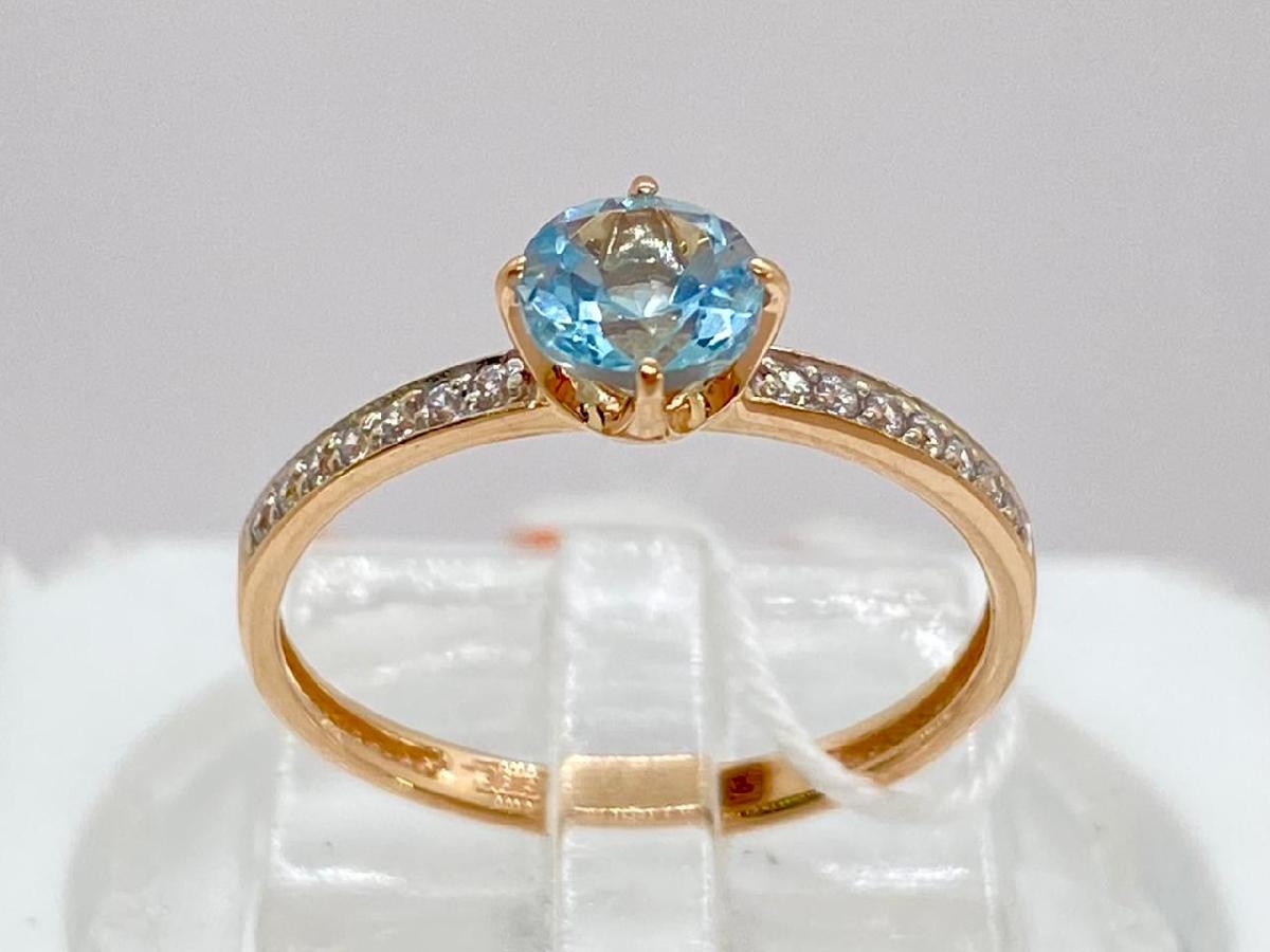 КОЛЬЦО С КАМНЯМИ (Au 585)