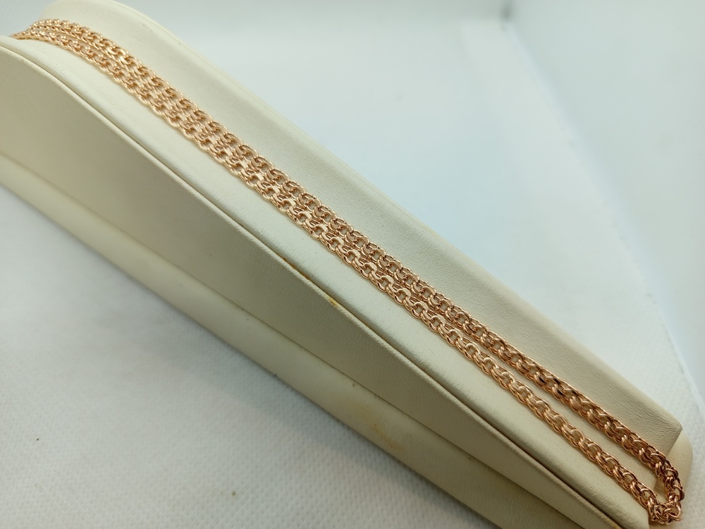 ЦЕПЬ ПУСТОТЕЛАЯ Бисмарк (Au 585)