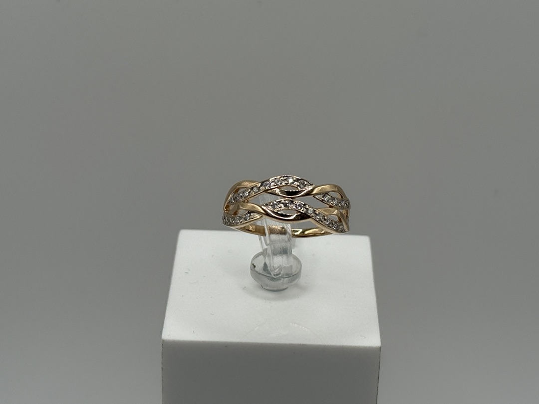 КОЛКМИ585 КОЛЬЦО С КАМНЯМИ (Au 585)