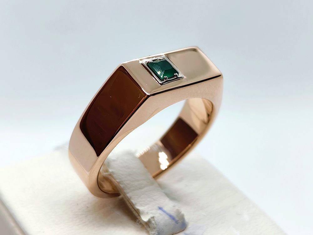 КОЛЬЦО ПЕЧАТКА с камнем (Au 585)