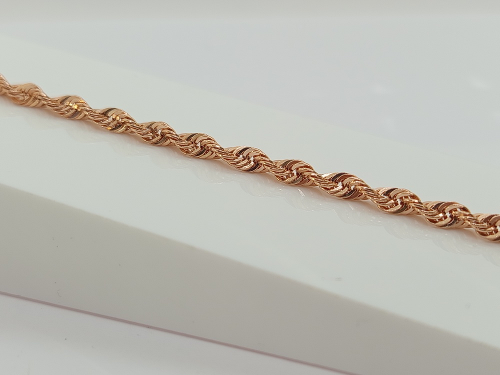 БРАСЛЕТ ПУСТОТЕЛЫЙ Веревка (Au 585)