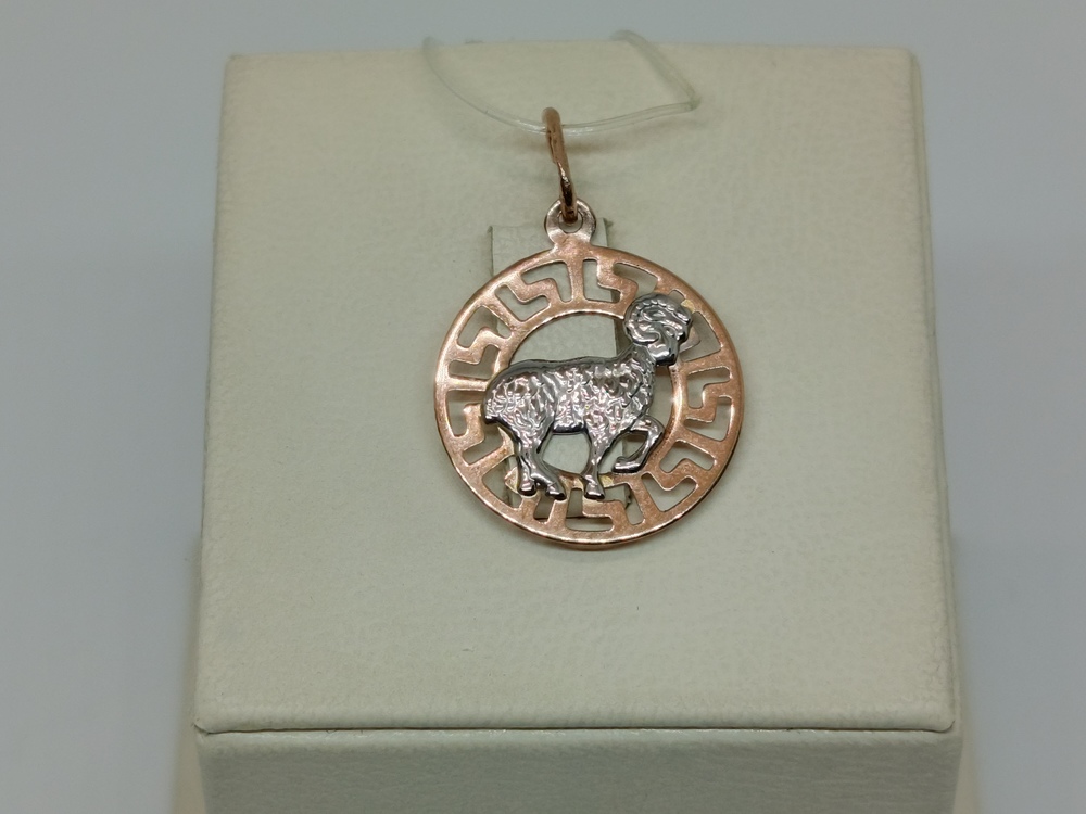 031294 ПОДВЕСКА Знак зодиака ОВЕН (Au 585)