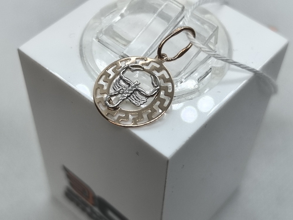 ПОДВЕСКА ЗНАК ЗОДИАКА СКОРПИОН Au 585