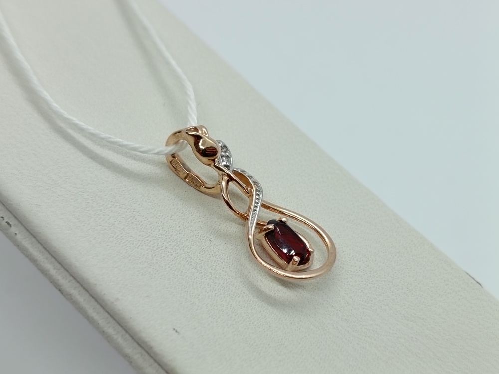 ПОДВЕСКА С КАМНЯМИ (Au 585)