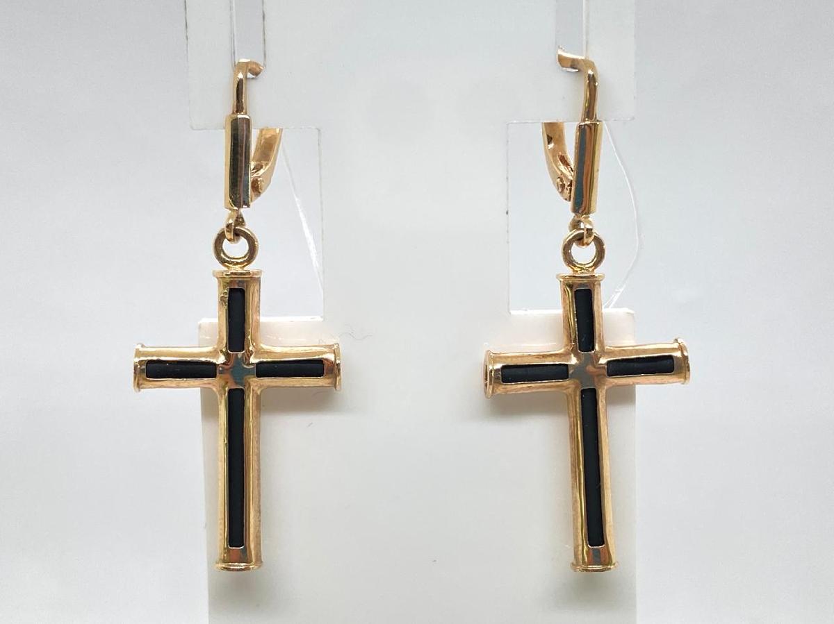 12209 СЕРЬГИ КАУЧУК (Au 585)