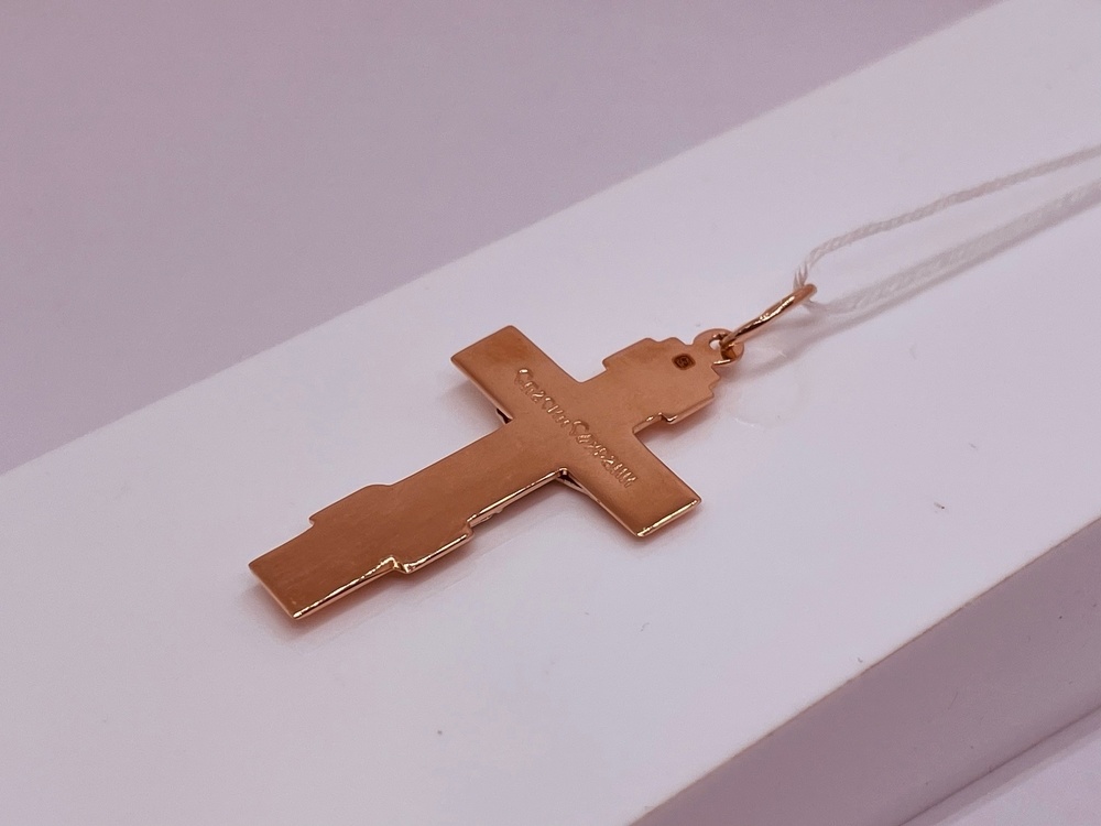 ПОДВЕСКА КРЕСТ БЕЗ КАМНЯ (Au 585)