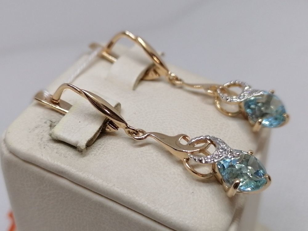 СКМИ585 СЕРЬГИ С КАМНЯМИ (Au 585) СКМИ585 СЕРЬГИ С КАМНЯМИ (Au 585)