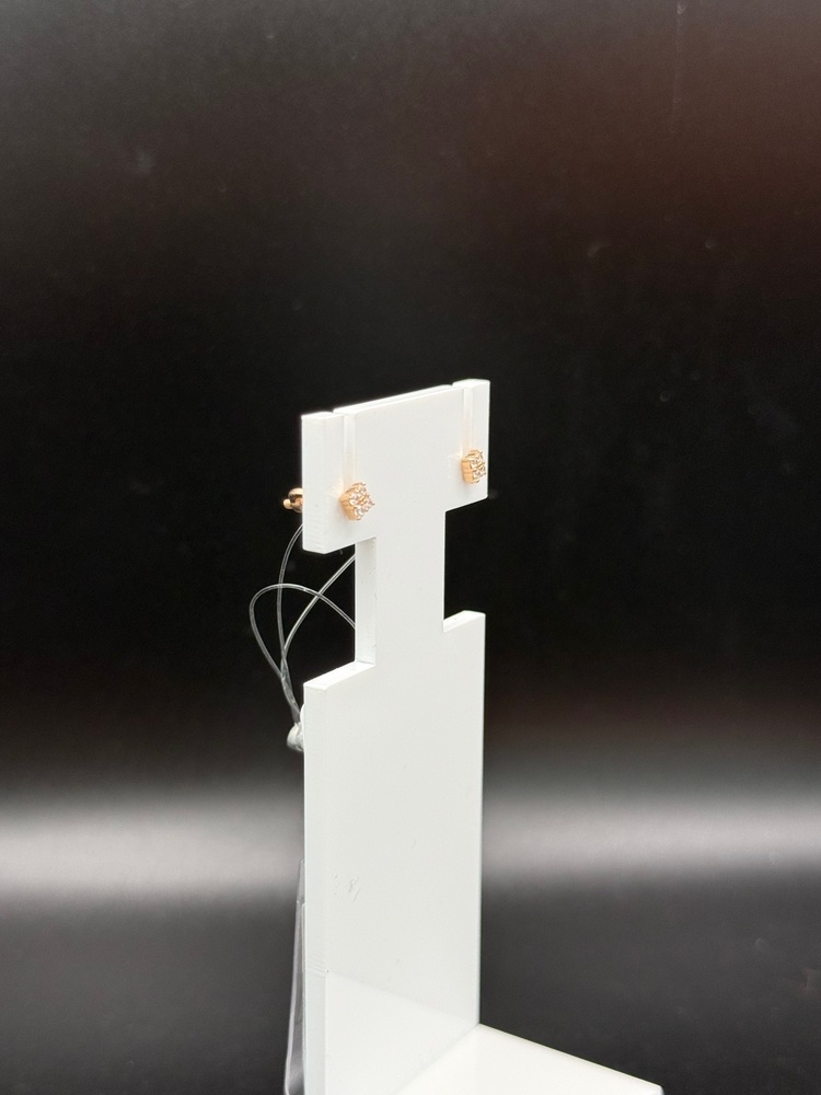 СЕРЬГИ ПУСЕТЫ с камнями (Au 585)