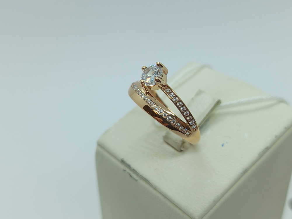 КОЛКМИ585 КОЛЬЦО С КАМНЯМИ (Au 585)