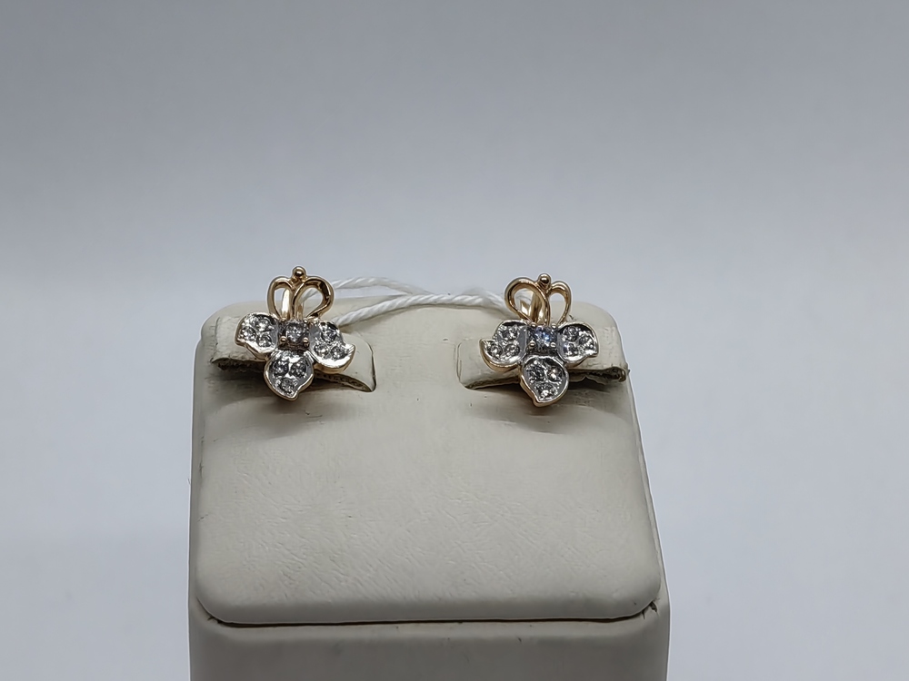 СЕРЬГИ С КАМНЯМИ (Au 585)