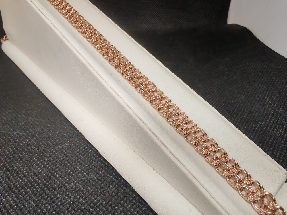 ЦЕПЬ ПУСТОТЕЛАЯ Ромб тройной (Au 585)