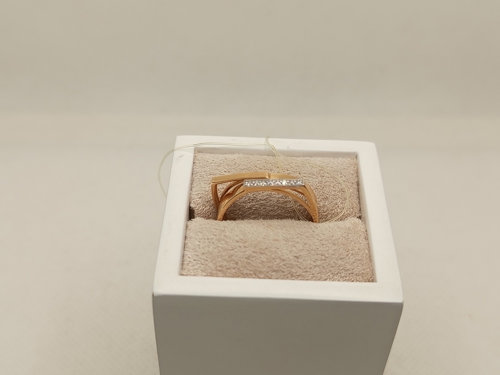 КОЛЬЦО С КАМНЯМИ (Au 585)