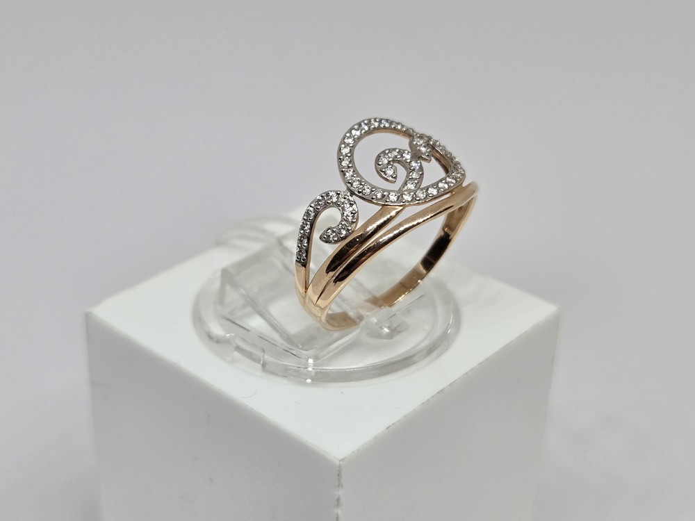КОЛКМИ585 КОЛЬЦО С КАМНЯМИ (Au 585)