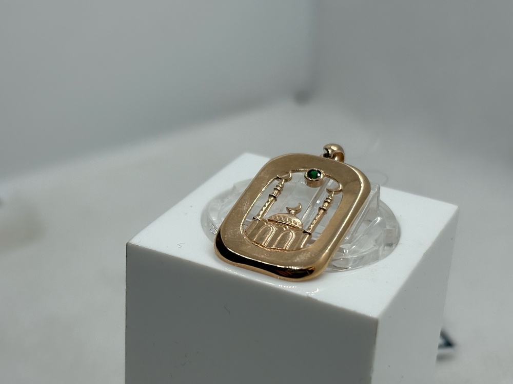 ПОДВЕСКА МЕЧЕТЬ с камнем (Au 585)