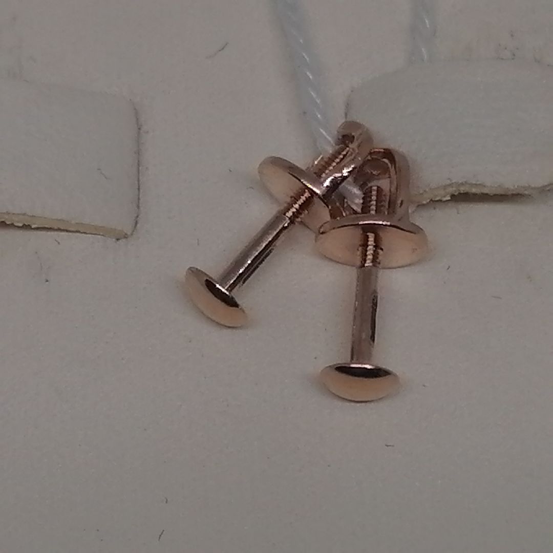 СПУС585 СЕРЬГИ ПУСЕТЫ (Au 585)