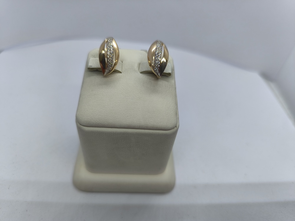 СКМИ585 СЕРЬГИ С КАМНЯМИ (Au 585)