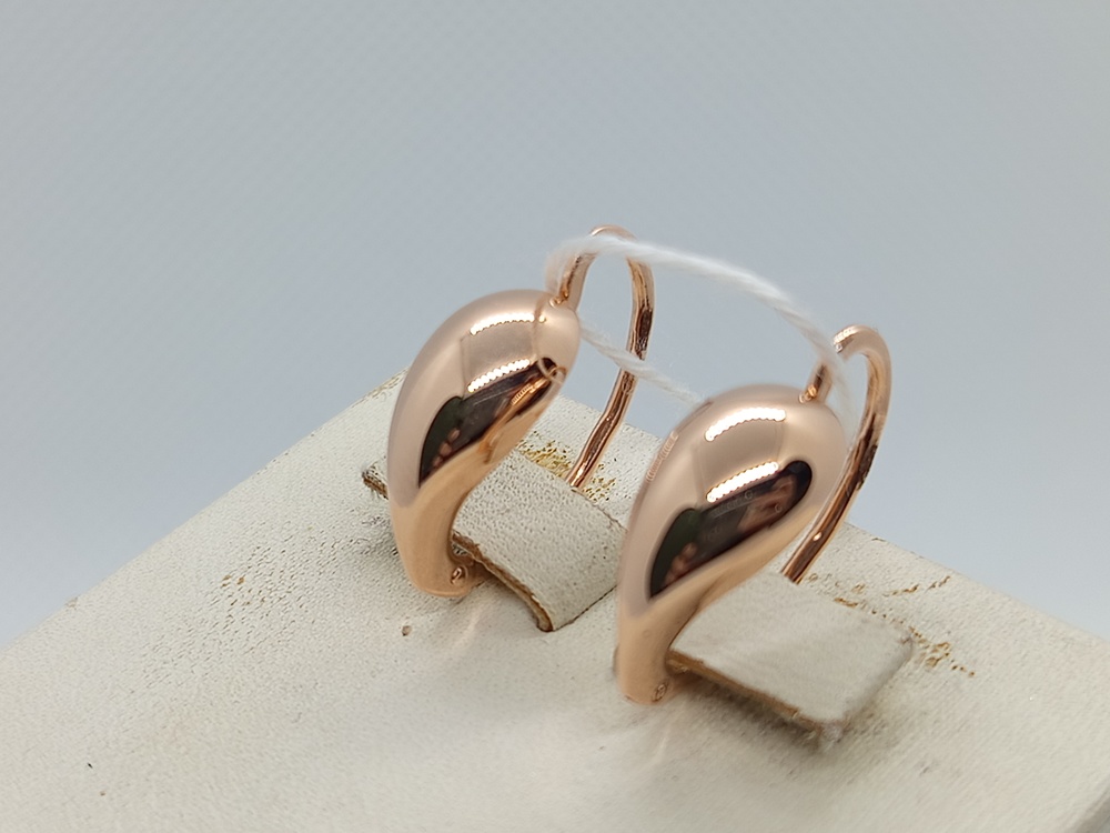 СБКМ583 СЕРЬГИ БЕЗ КАМНЯ (Au 583)