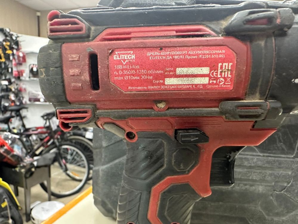 Шуруповерт Elitech да 18 сл 2;