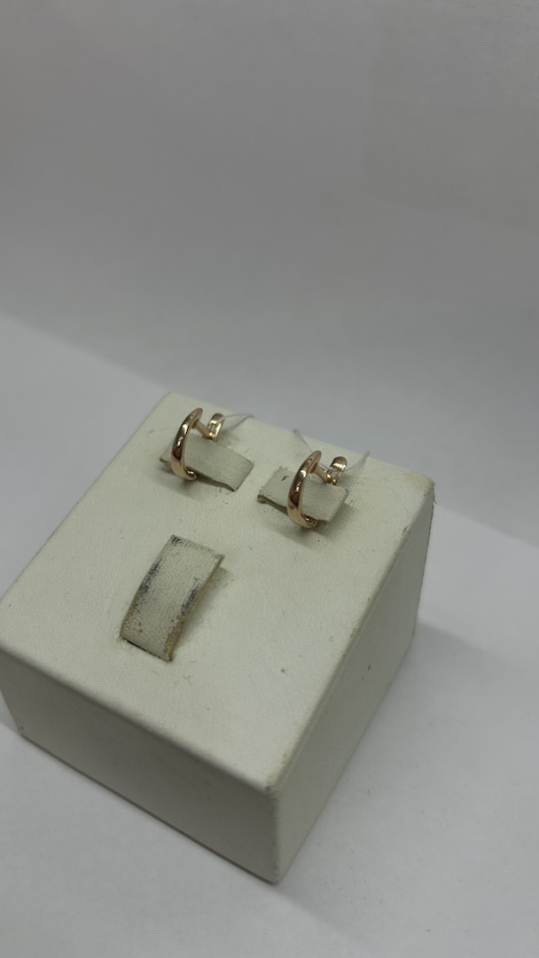 СБКМ585 СЕРЬГИ БЕЗ КАМНЯ (Au 585)