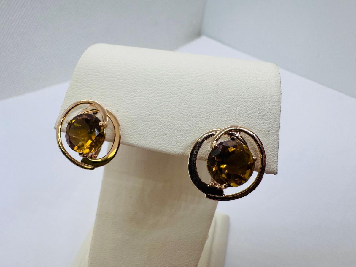 СКМ585 СЕРЬГИ С КАМНЕМ (Au 585) СКМ585 СЕРЬГИ С КАМНЕМ (Au 585)