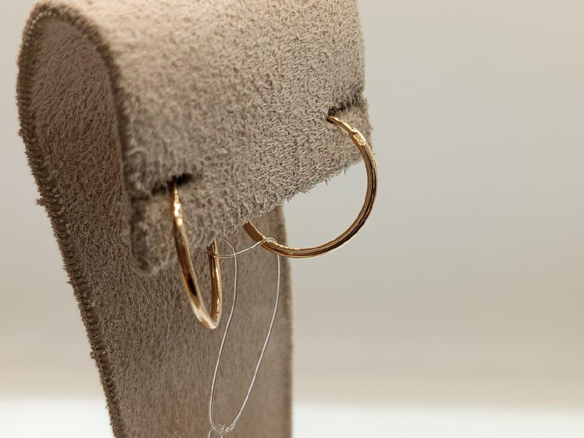 СЕРЬГИ КОНГО без камня (Au 585)