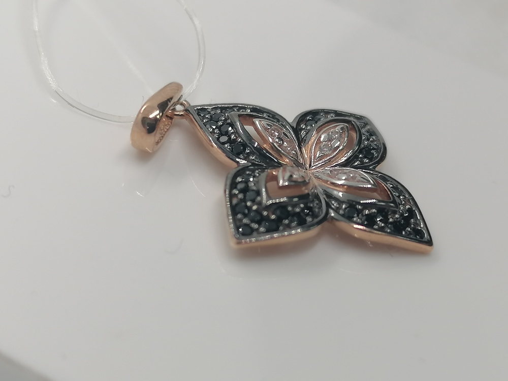 04-53-0087-00 ПОДВЕСКА С КАМНЯМИ (Au 585)