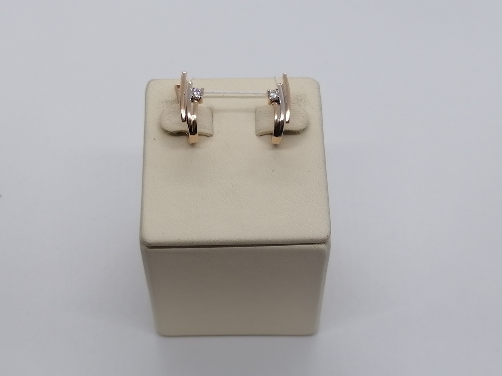 СЕРЬГИ С КАМНЕМ (Au 585)