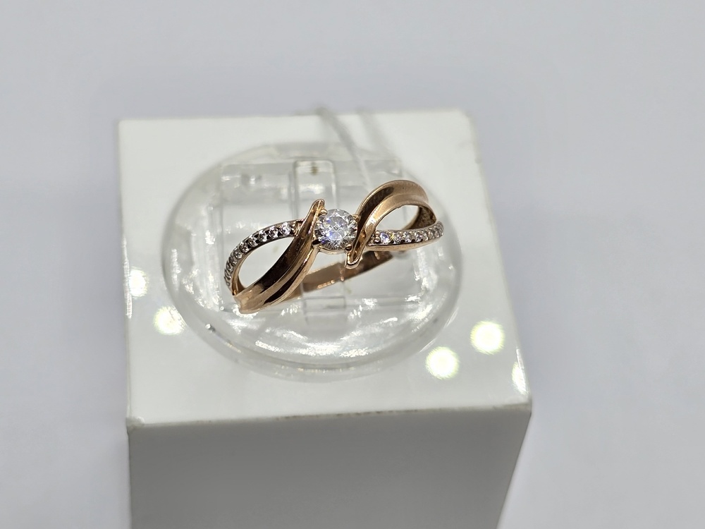 КОЛКМИ375 КОЛЬЦО С КАМНЯМИ (Au 375)