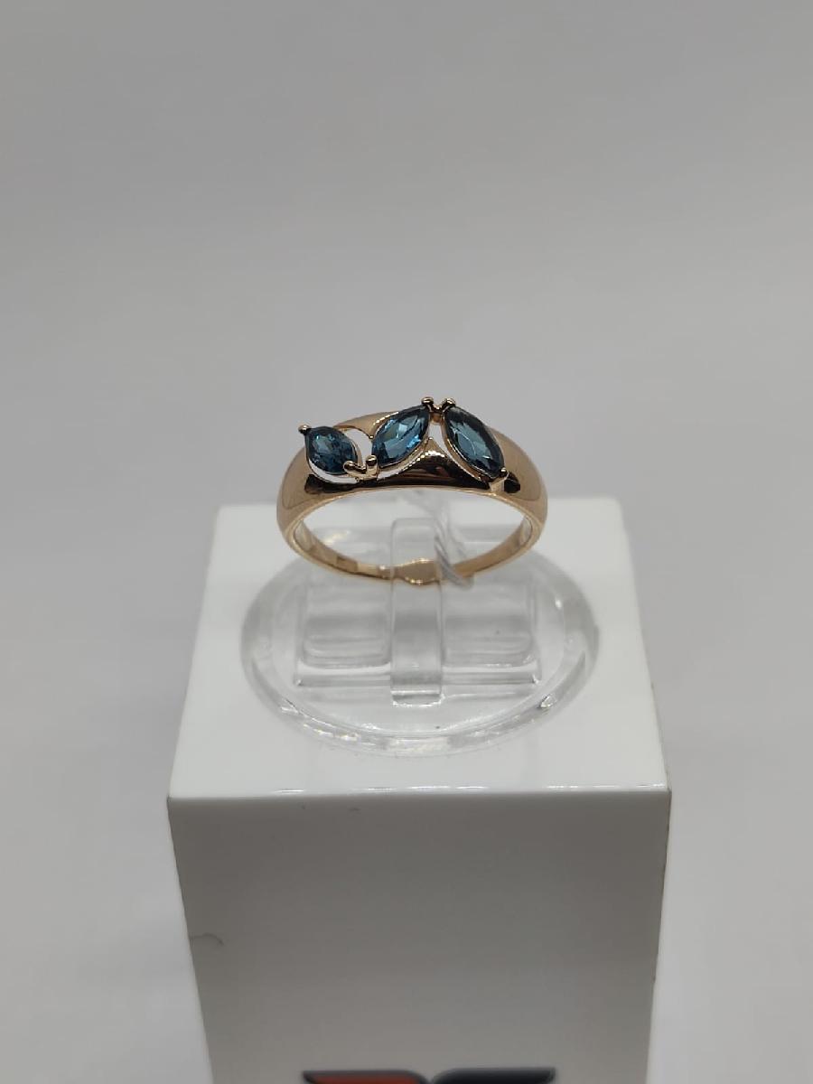 КОЛЬЦО С КАМНЯМИ (Au 585)