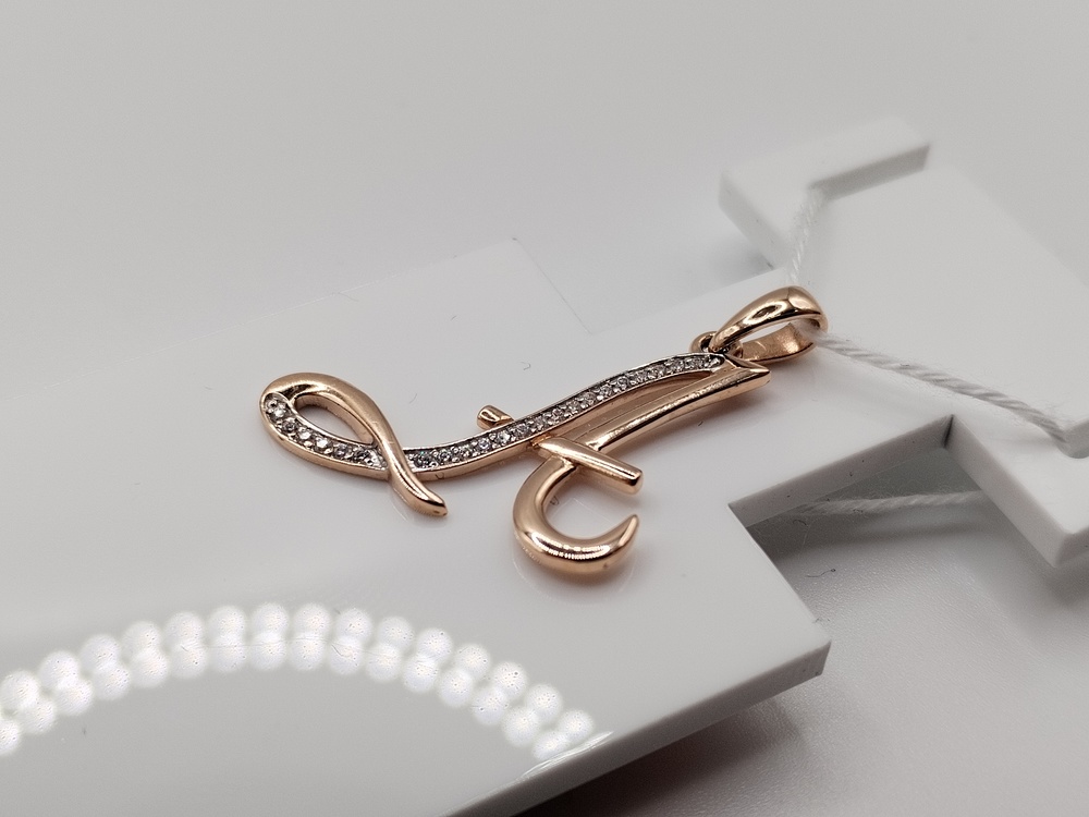 ПОДВЕСКА БУКВА А Au 585