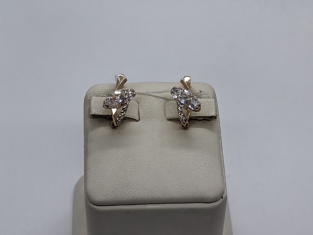 СКМИ585 СЕРЬГИ С КАМНЯМИ (Au 585)