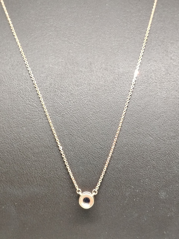 КОЛЬЕ С КАМНЕМ Au 585