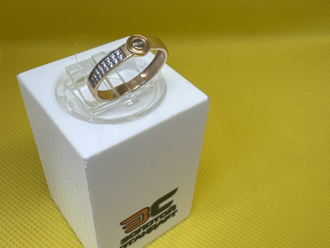 КОЛЬЦО С КАМНЯМИ (Au 585)