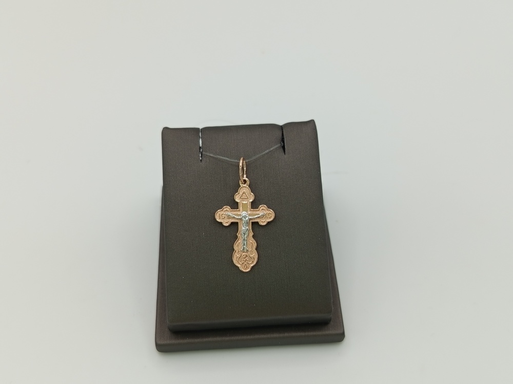 ПОДВЕСКА КРЕСТ без камня (Au 585)