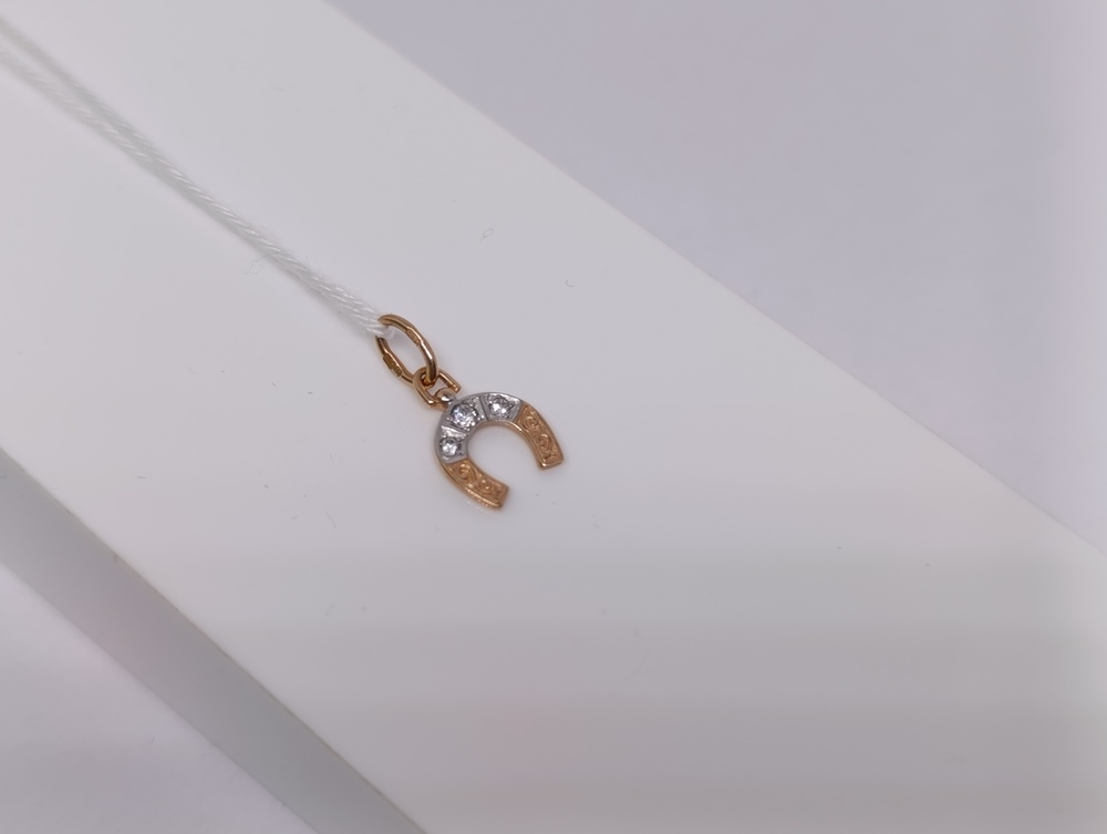 ПОДКМИ585 ПОДВЕСКА С КАМНЯМИ (Au 585)