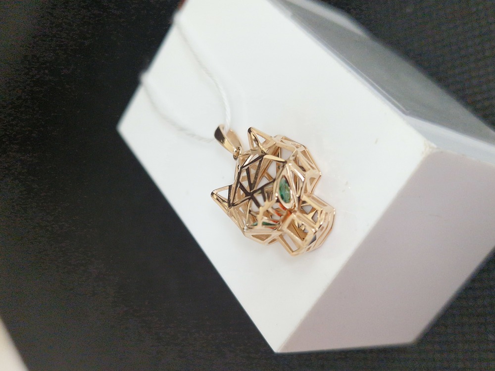 ПОДКМИ585 ПОДВЕСКА С КАМНЯМИ (Au 585)