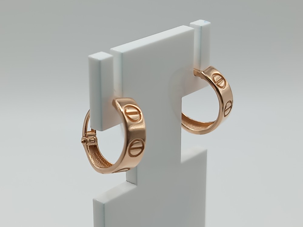 СЕРЬГИ БЕЗ КАМНЯ (Au 585)