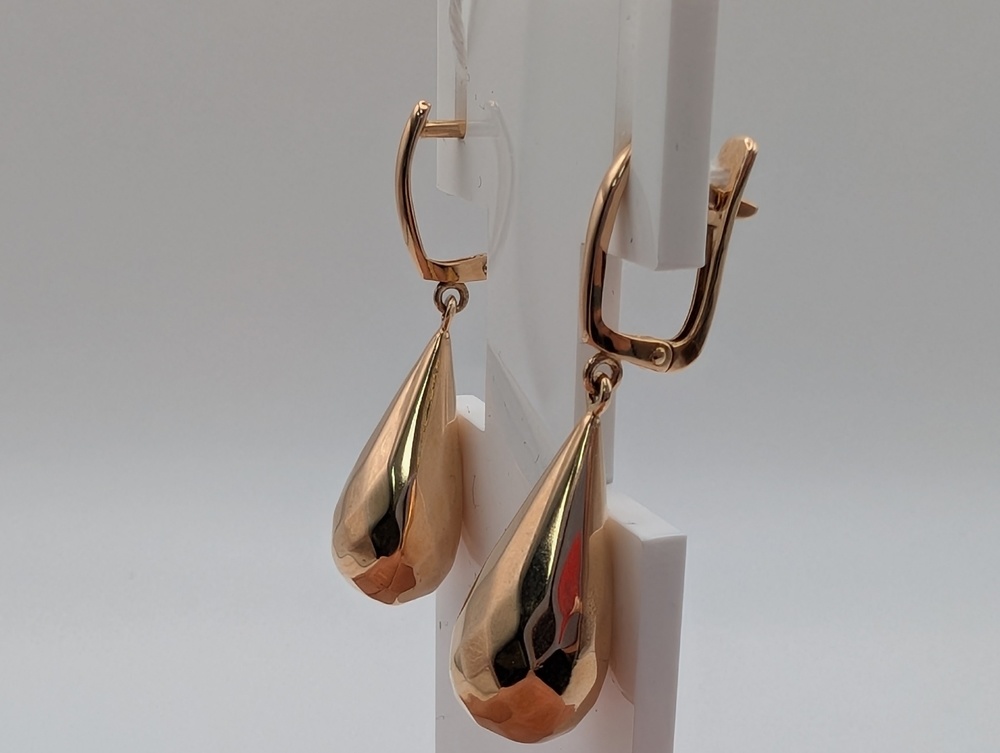 СЕРЬГИ БЕЗ КАМНЯ (Au 585)