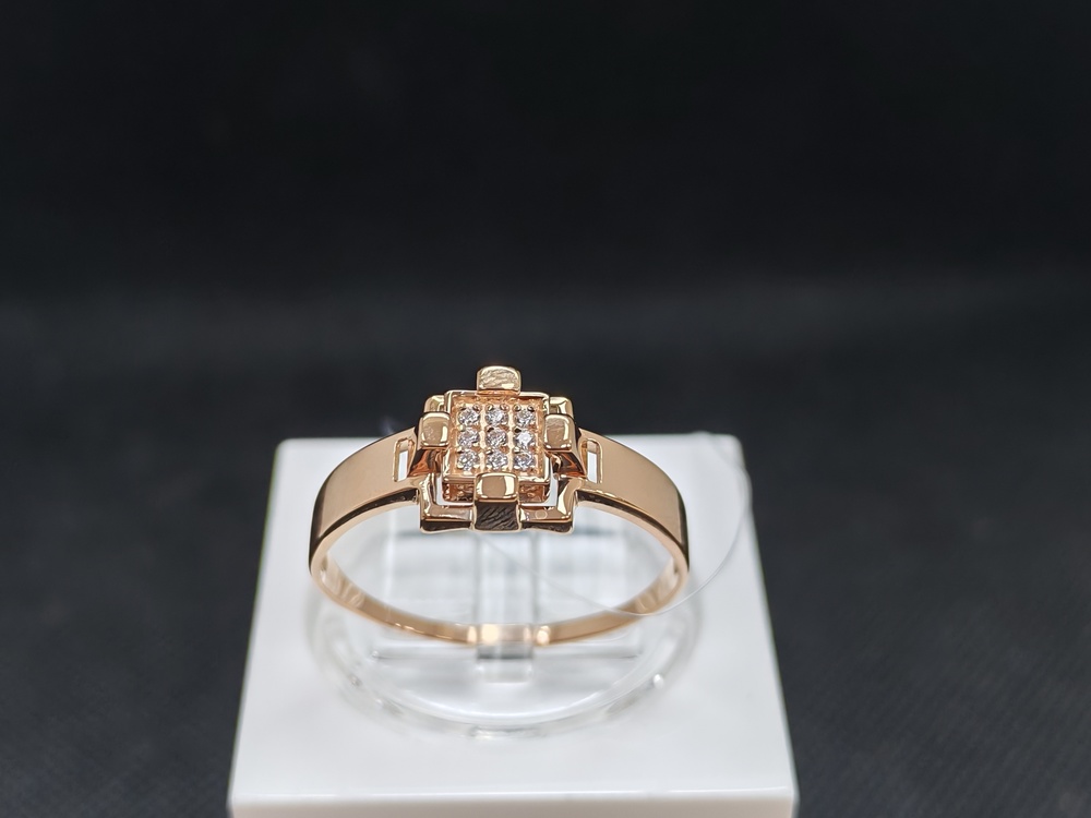 КОЛЬЦО С КАМНЯМИ (Au 585)