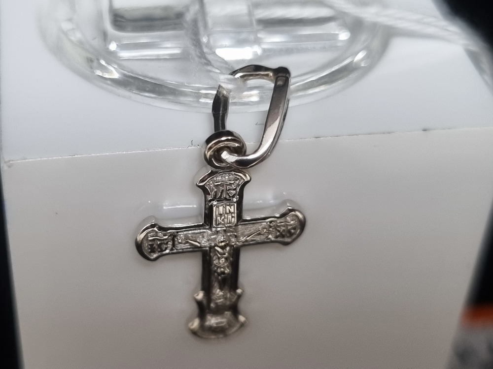 ПОДКБК585 ПОДВЕСКА КРЕСТ БЕЗ КАМНЯ (Au 585)