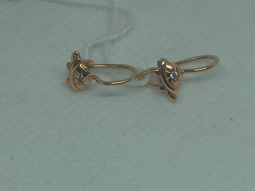 СКМ585 СЕРЬГИ С КАМНЕМ (Au 585) СКМ585 СЕРЬГИ С КАМНЕМ (Au 585)